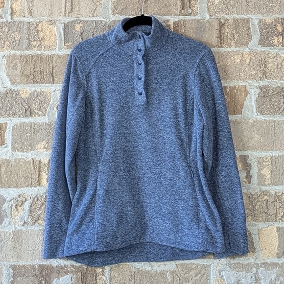 Duluth Women's Frost Lake Fleece Pullover Size Small Purple Blue - Picture 1 of 8